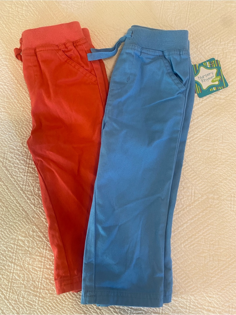 Nursery Rhyme Red & Blue Kids Toddler Pants